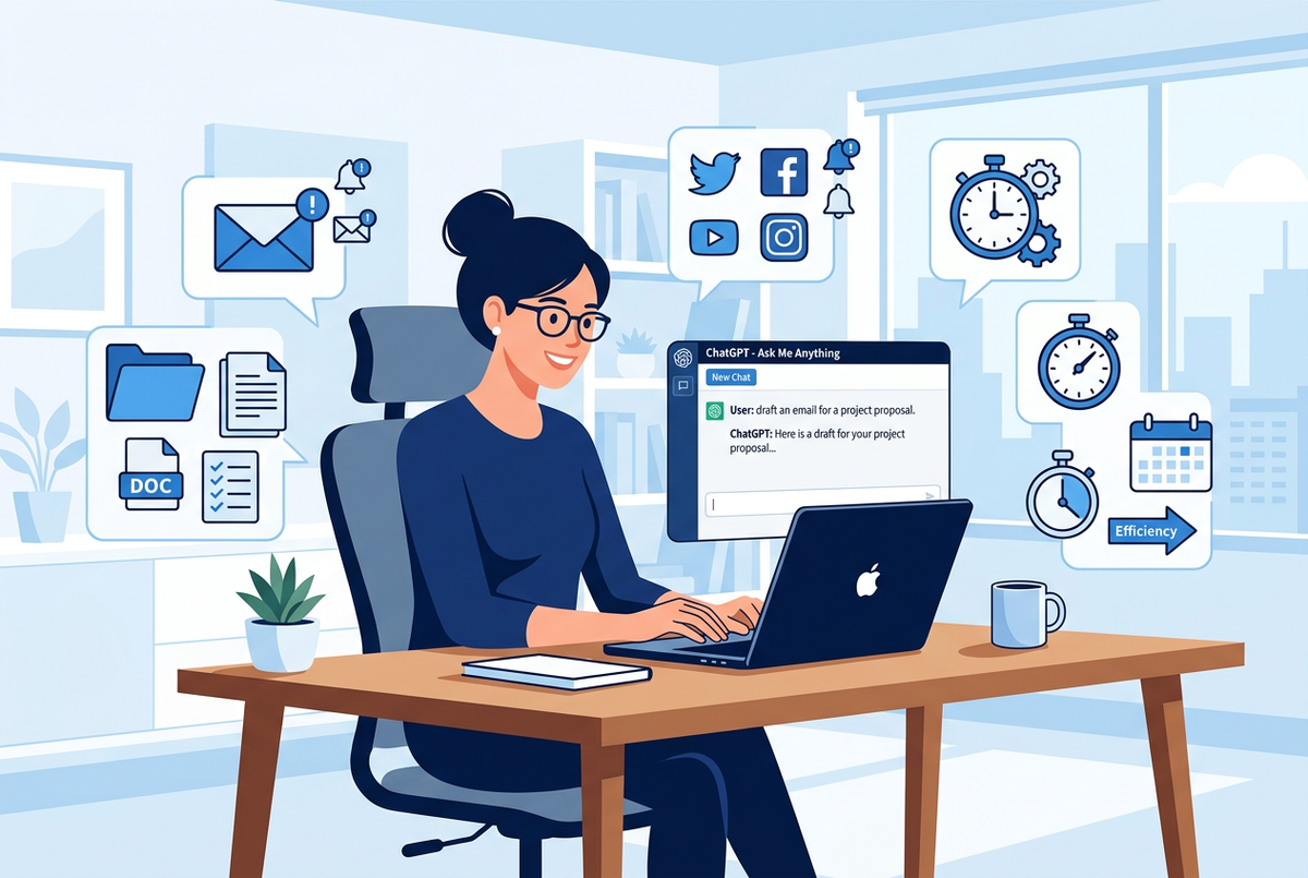 5 façons de gagner du temps avec ChatGPT au travail